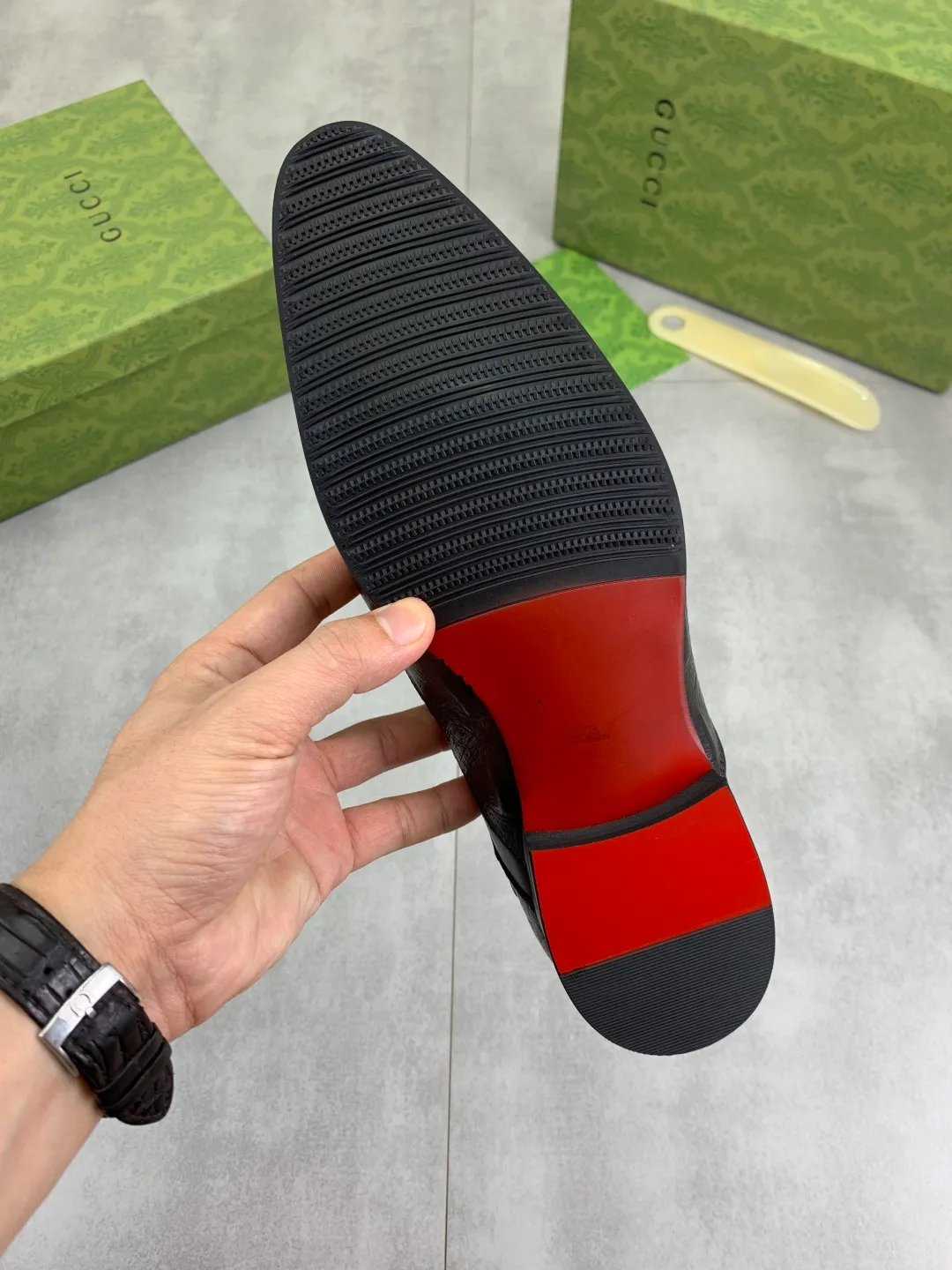 Men's Men's Shoes 💰P500 [New Style] 💰💎💎💎 [Gucci] GUCCI high-end men's formal business leather shoes, original order 1:1! Original imported high-end calfskin, original metal buckle, imported first-layer pigskin lining for feet, original high-end outsole, men's shoe size: 38-44